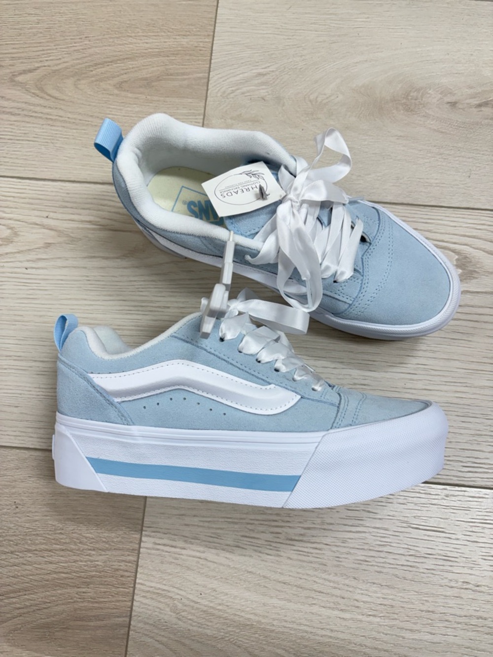 New Vans Knu Stack Vintage Satin Platform Sneakers